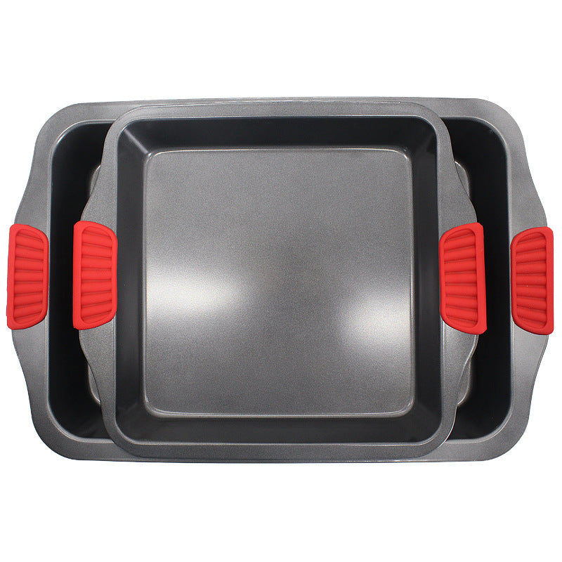 Carbon Steel Baking Tray with Silicone Handles by Binaural