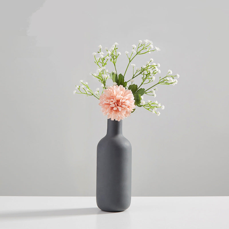 Wind frosted ceramic small vase