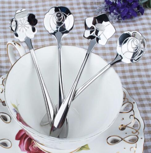Flower Teaspoons-Stainless Steel