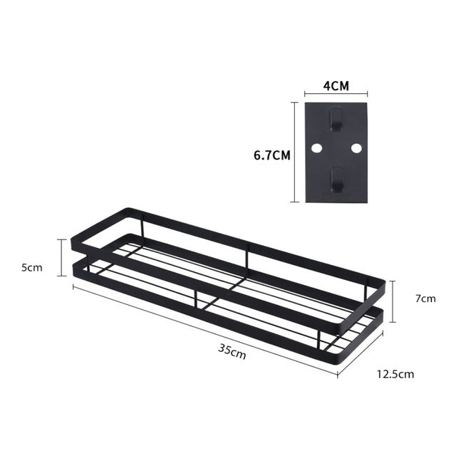 Metal Wall-Mount Spice Racks