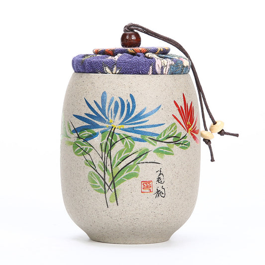 Chinese Four Seasons Tea Jar