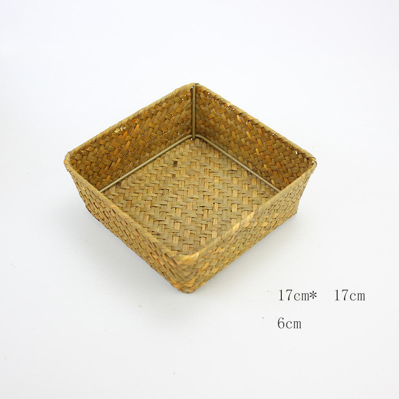 Rattan Seagrass Storage Basket-Bin