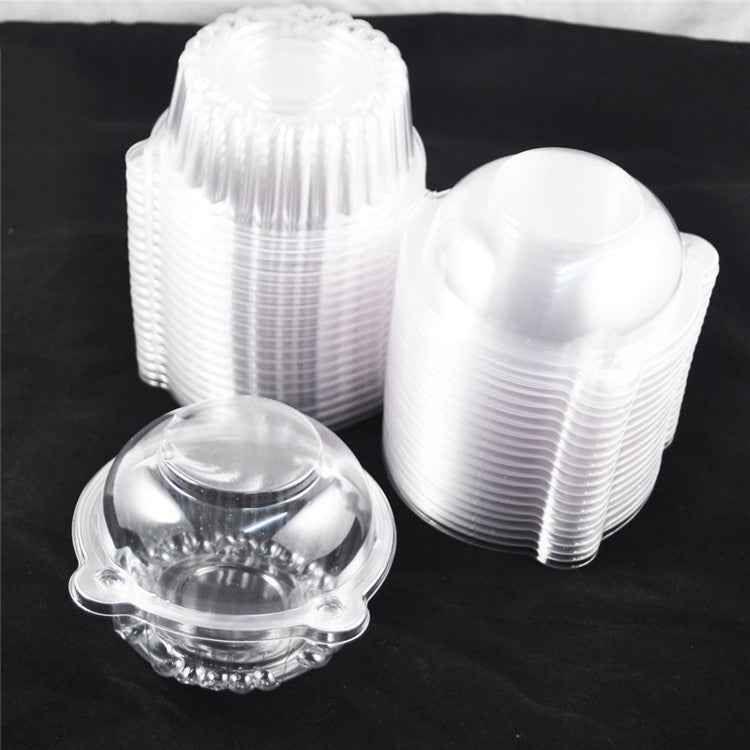 200PC Closed Clear Plastic Dessert Cups