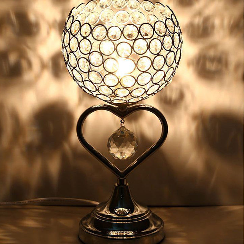 Crystal Cup-Heart USB Table Lamp