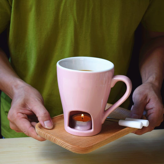 Kitchenware: Ceramic Pink & Blue Melter Mug