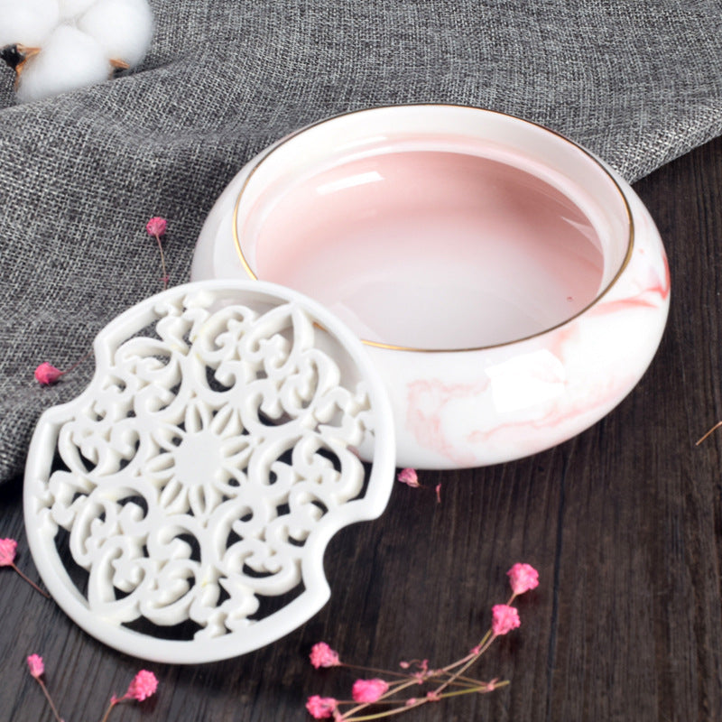 Ceramic Filigree Soap Dish