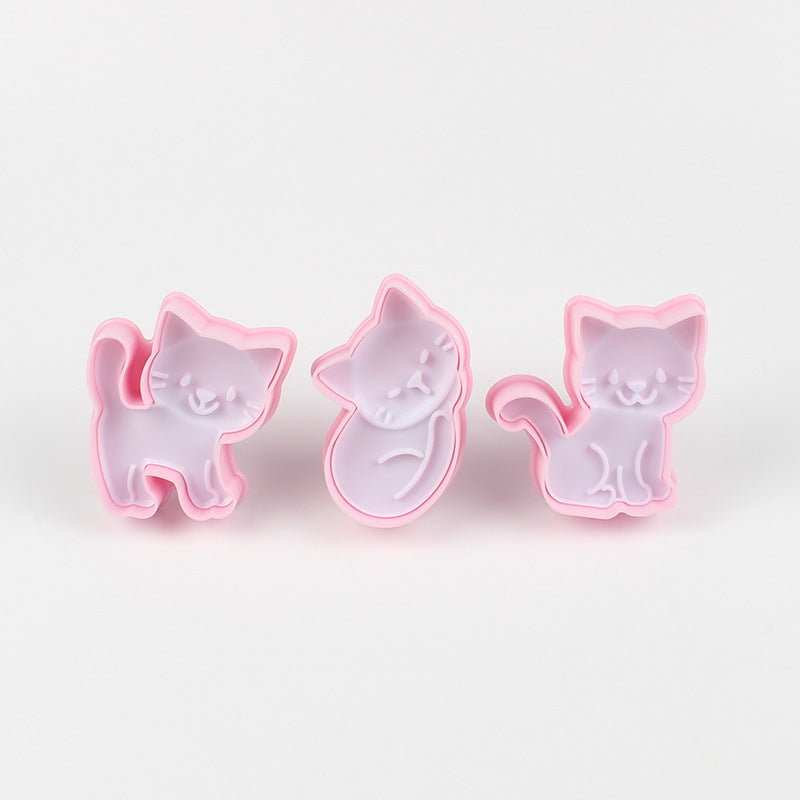 Cartoon Cat Cookie Molds