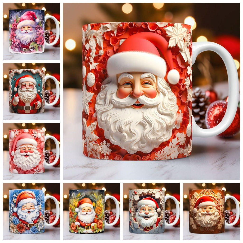 Christmas: 3D Relief Santa Mug