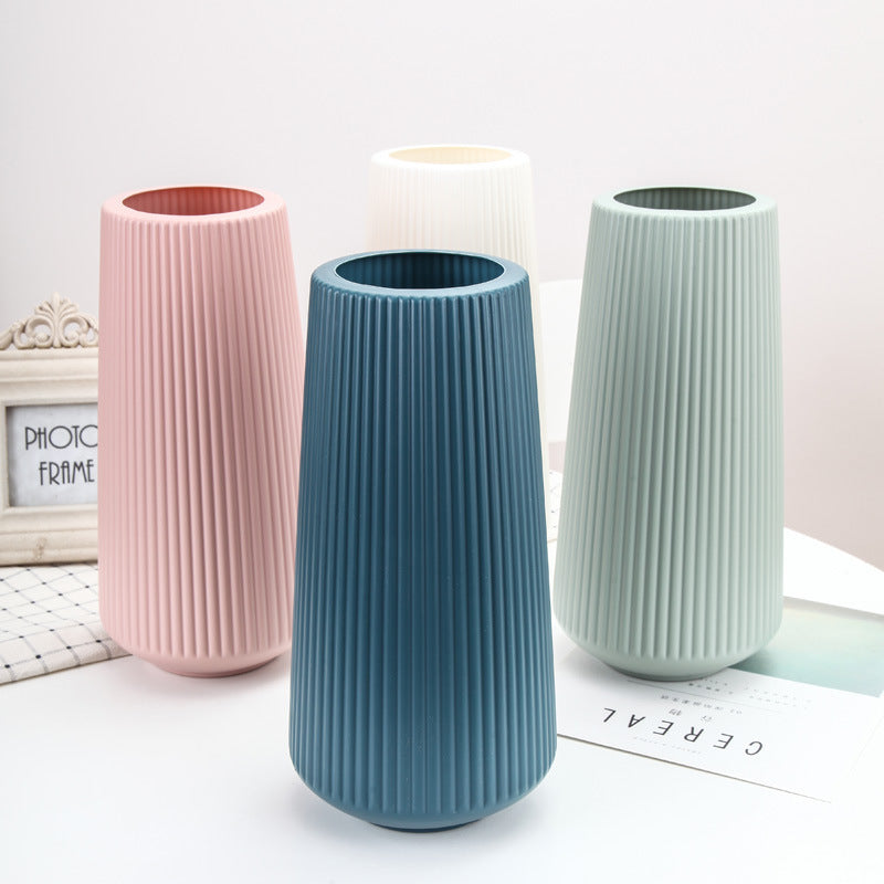 Tapered Cylinder Plastic Vase