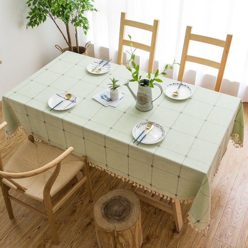 Table Linens: Pastoral Tassel Tablecloth