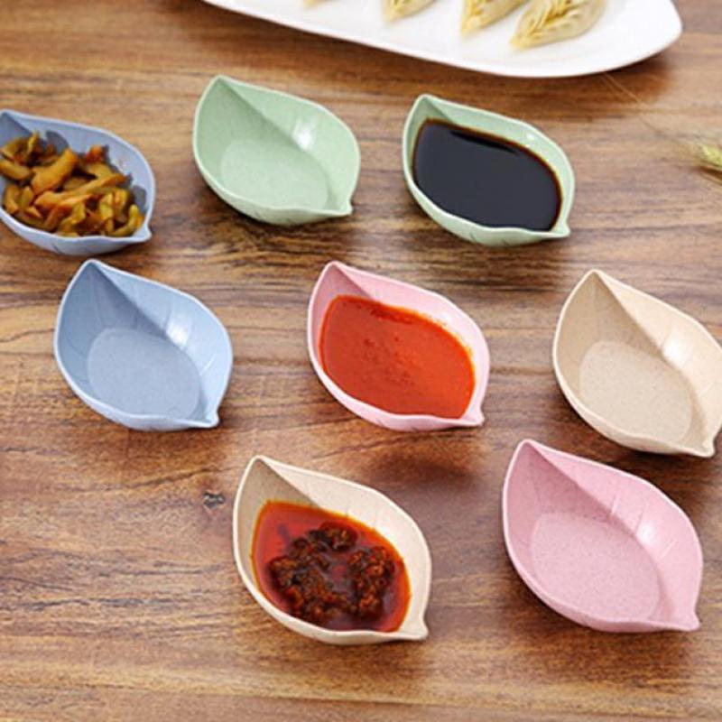 Tableware: Colorful Leaf Shaped Dish