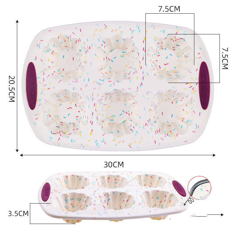 Silicone Funfetti Cake Molds-Various Designs