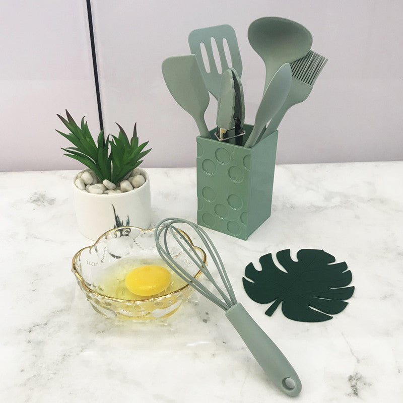 Kitchenware: Silicone Utensil with Matching Utensil Cup