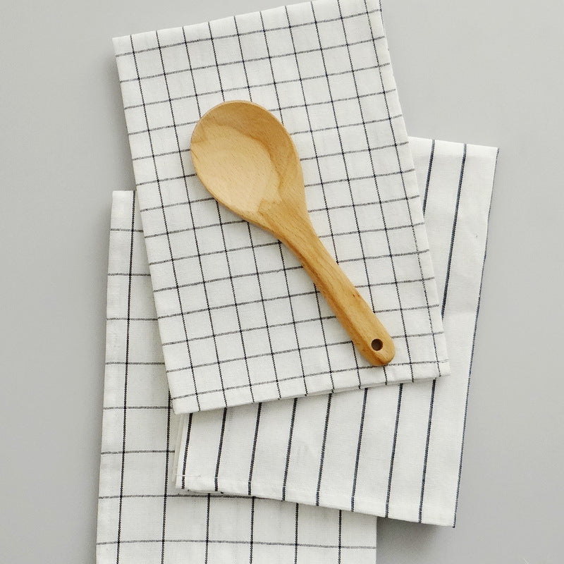 Towels: Graph-Stripe Tea Towel