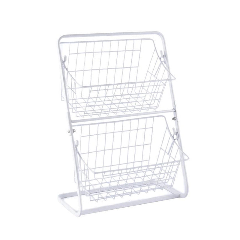 2-Tier Countertop Kitchen Storage Basket