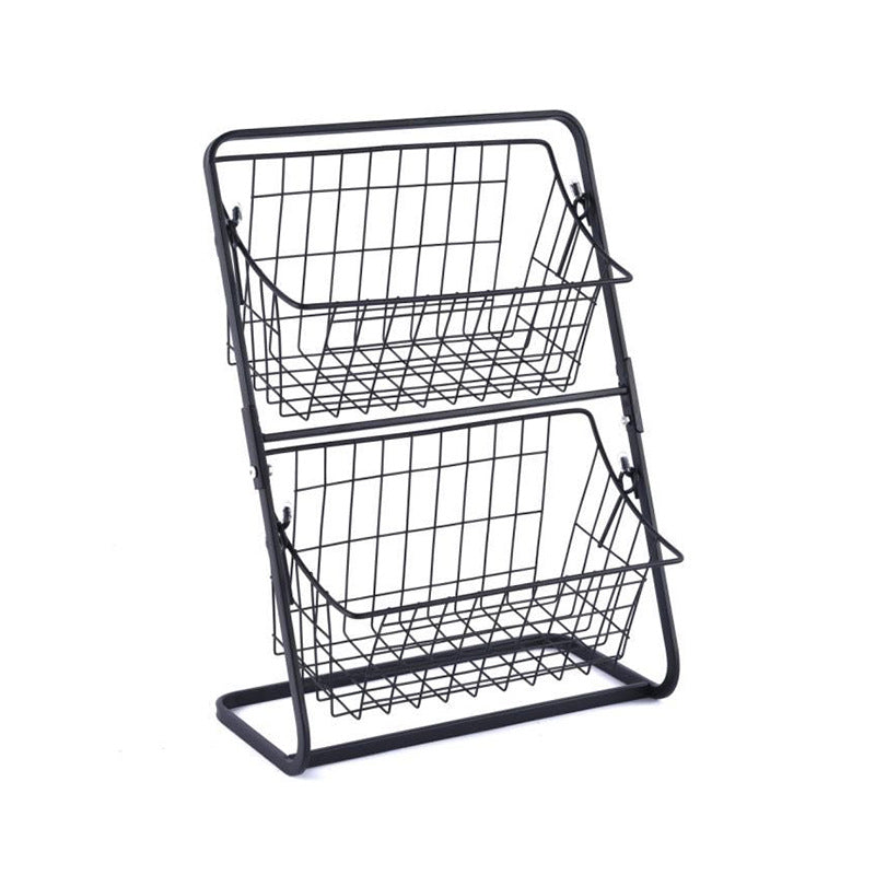2-Tier Countertop Kitchen Storage Basket