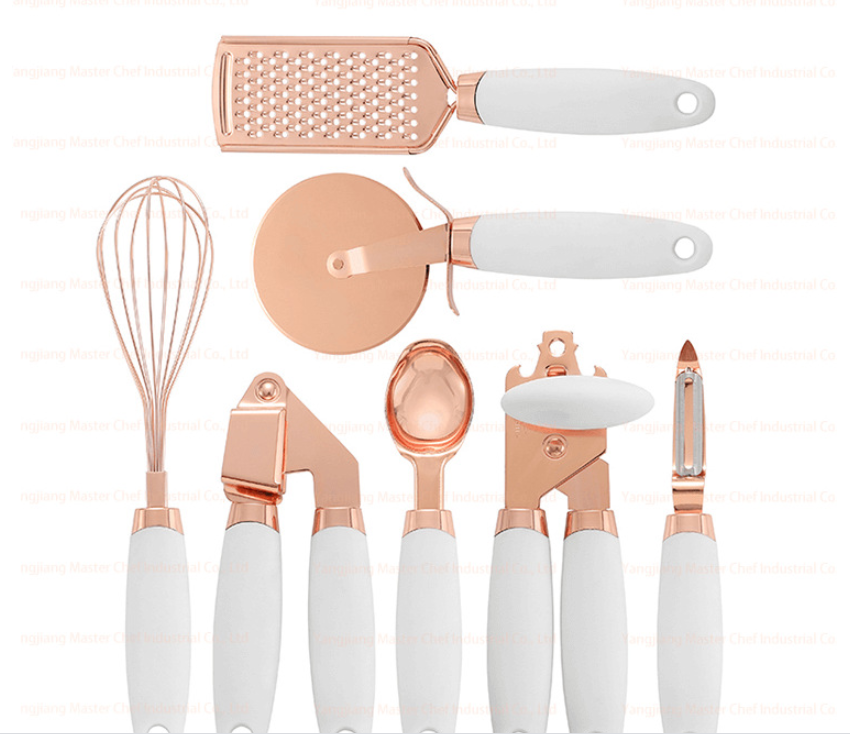 Kitchenware: 7PC Copper & Ceramic Kitchen Tools