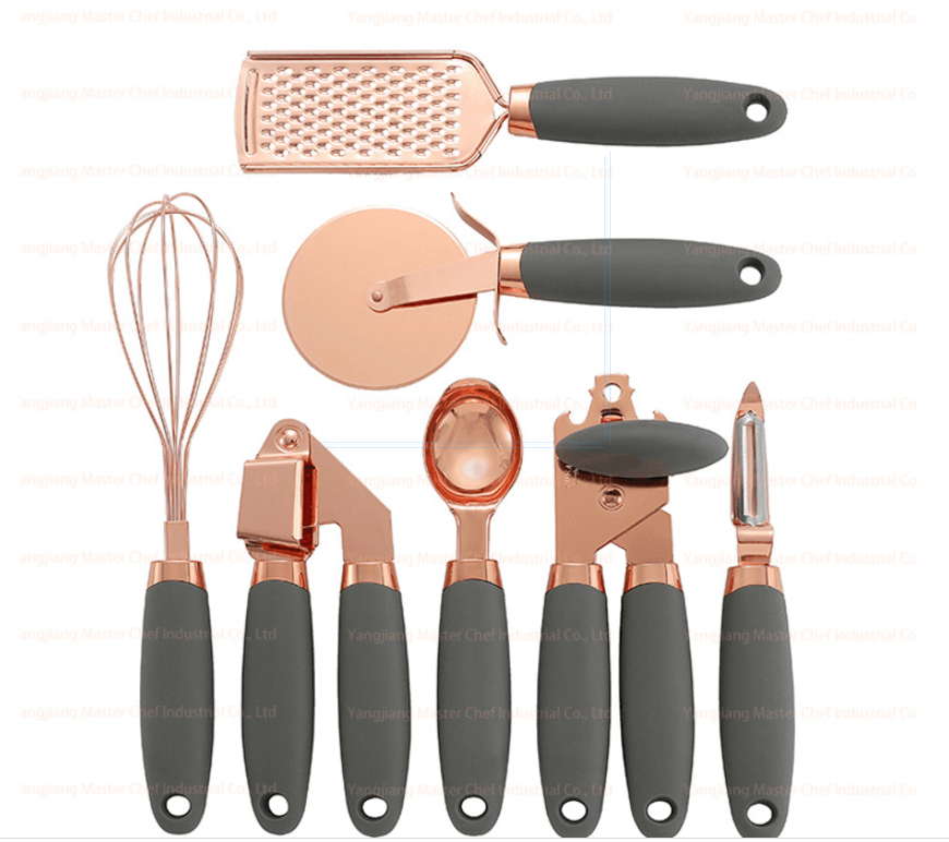 Kitchenware: 7PC Copper & Ceramic Kitchen Tools