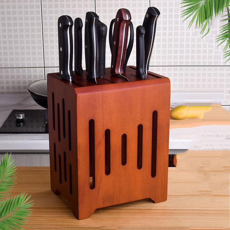 Ventilated Wood Knife Block