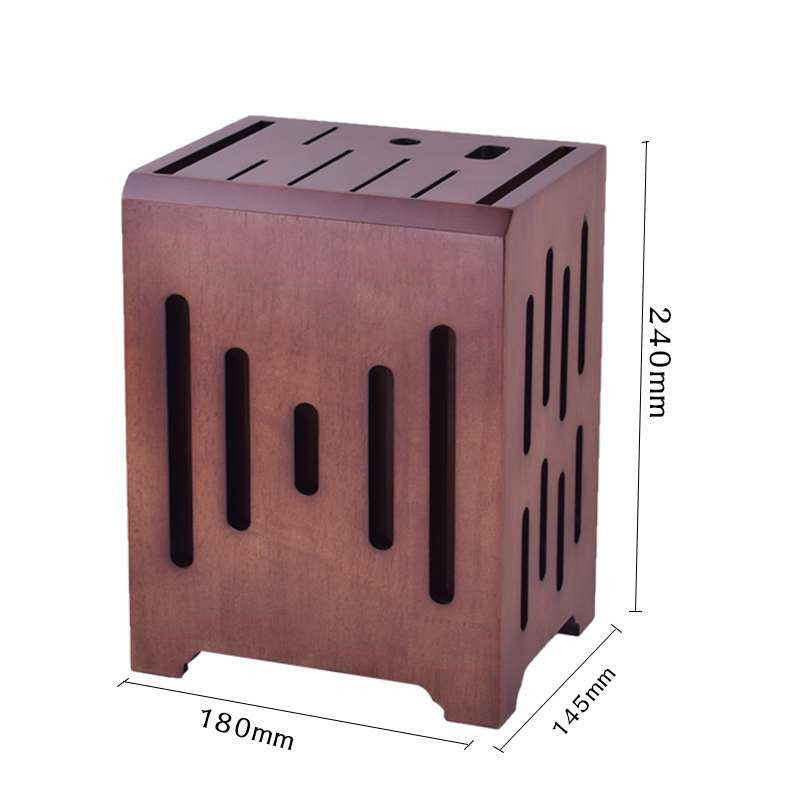 Ventilated Wood Knife Block