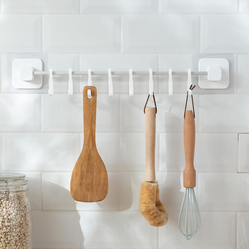 8 Hook Utensil Wall Rack Organizer