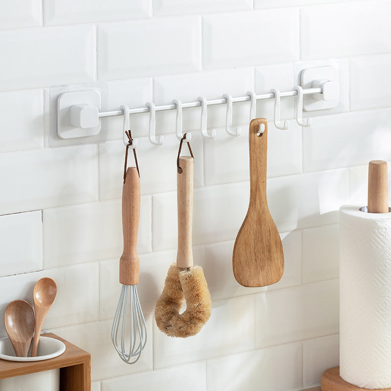 8 Hook Utensil Wall Rack Organizer