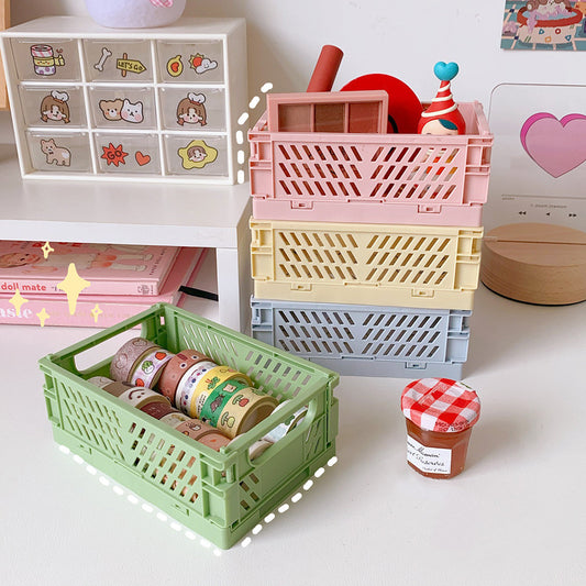 Folding Plastic Storage Crates