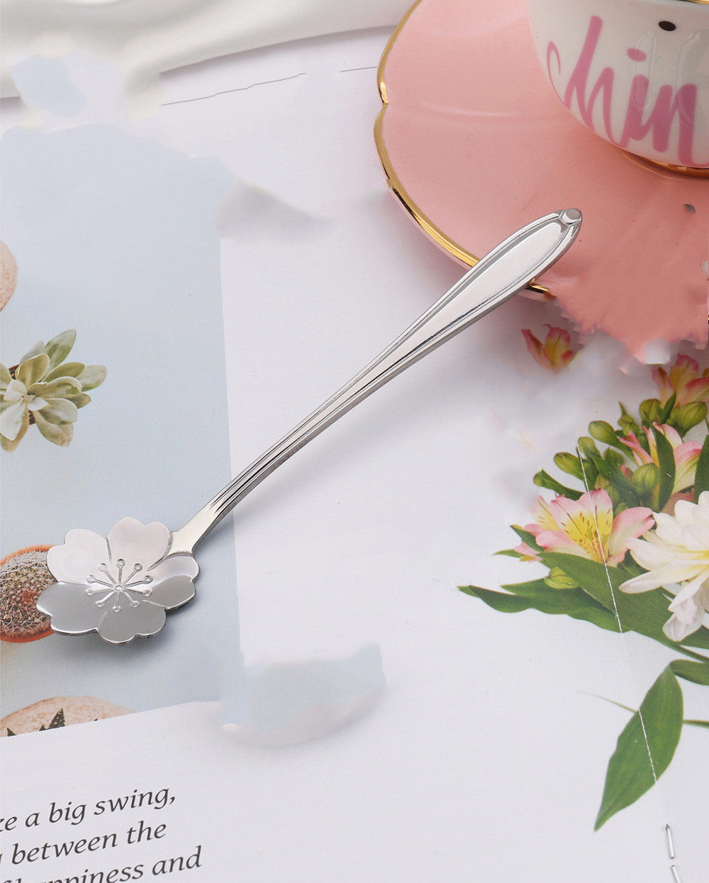 Flower Teaspoons-Stainless Steel