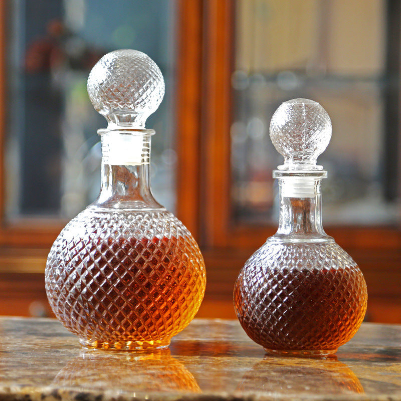 Diamond Round Globe Whisky Decanter