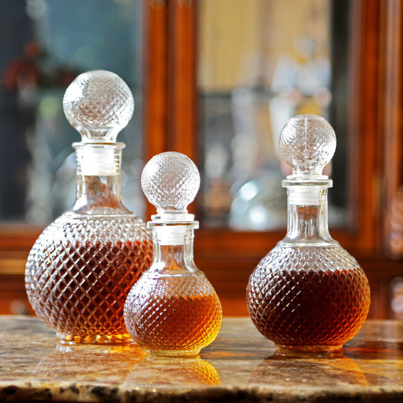 Diamond Round Globe Whisky Decanter