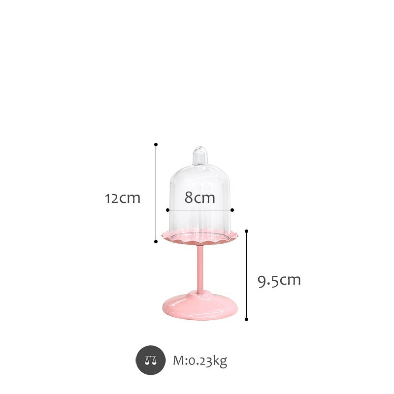 Multi-Level Pink Metal Domed Dessert Stands