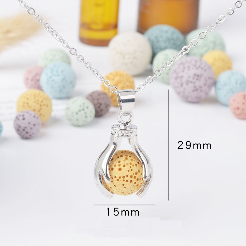 Aromatherapy Necklace Magic Box Pendant Diffuse Necklace Fragrance