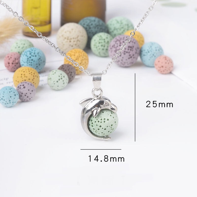 Aromatherapy Necklace Magic Box Pendant Diffuse Necklace Fragrance
