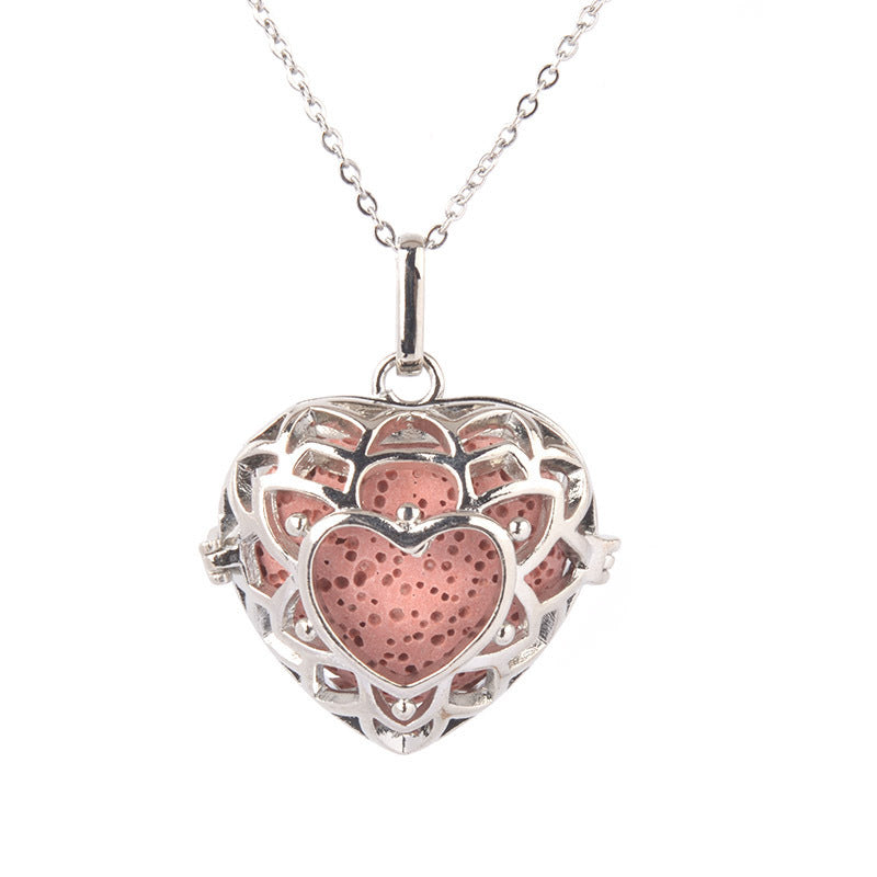 Aromatherapy Necklace Magic Box Pendant Diffuse Necklace Fragrance