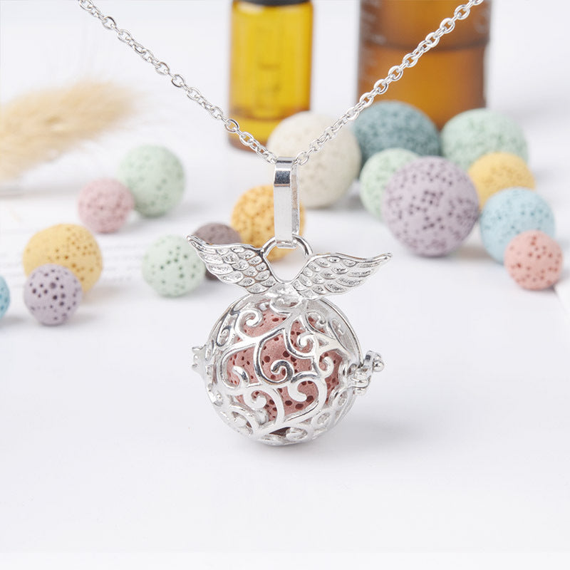 Aromatherapy Necklace Magic Box Pendant Diffuse Necklace Fragrance