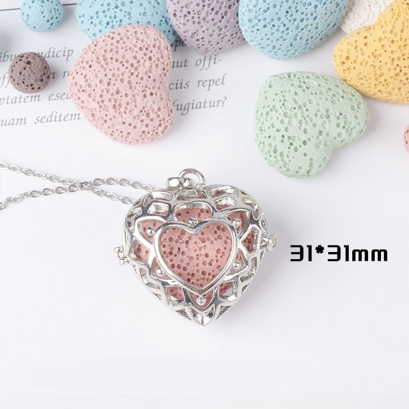 Aromatherapy Necklace Magic Box Pendant Diffuse Necklace Fragrance
