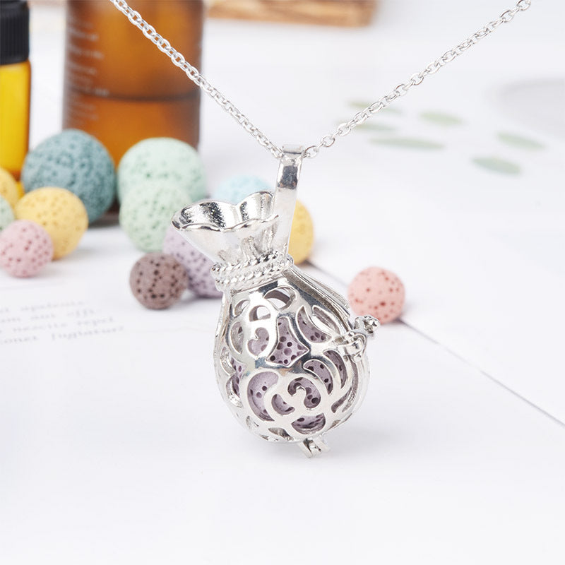Aromatherapy Necklace Magic Box Pendant Diffuse Necklace Fragrance