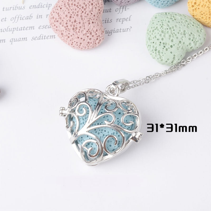 Aromatherapy Necklace Magic Box Pendant Diffuse Necklace Fragrance