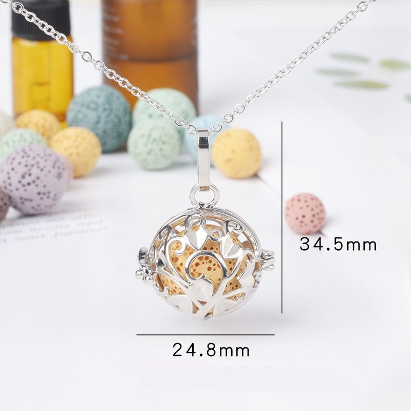 Aromatherapy Necklace Magic Box Pendant Diffuse Necklace Fragrance