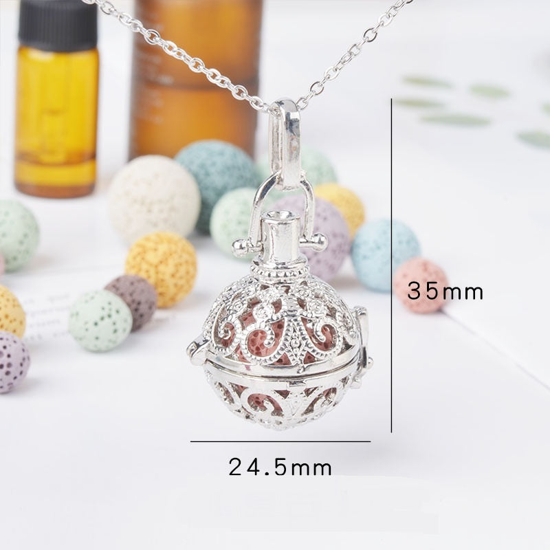 Aromatherapy Necklace Magic Box Pendant Diffuse Necklace Fragrance