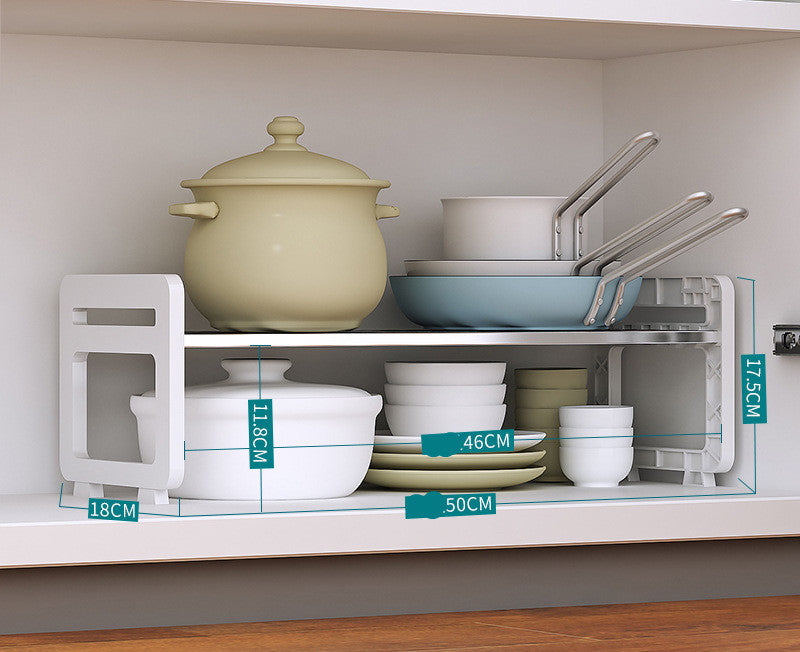 Multi-Tier Storage Rack for Countertop, Cabinets, Shelves