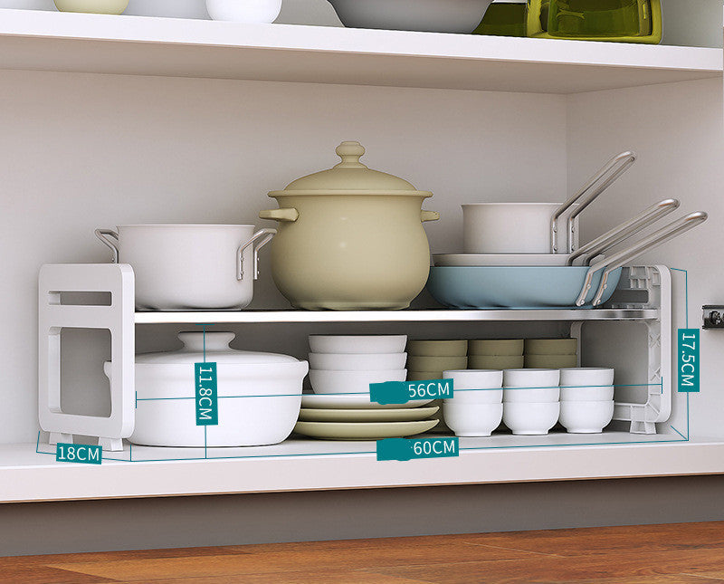 Multi-Tier Storage Rack for Countertop, Cabinets, Shelves