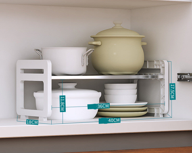 Multi-Tier Storage Rack for Countertop, Cabinets, Shelves