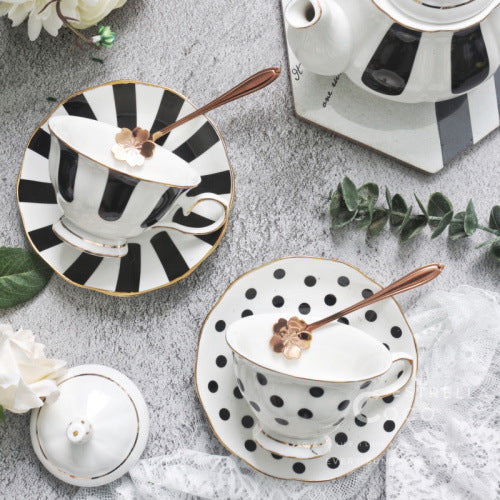 French Retro Stripes & Polka Dots Tea Sets