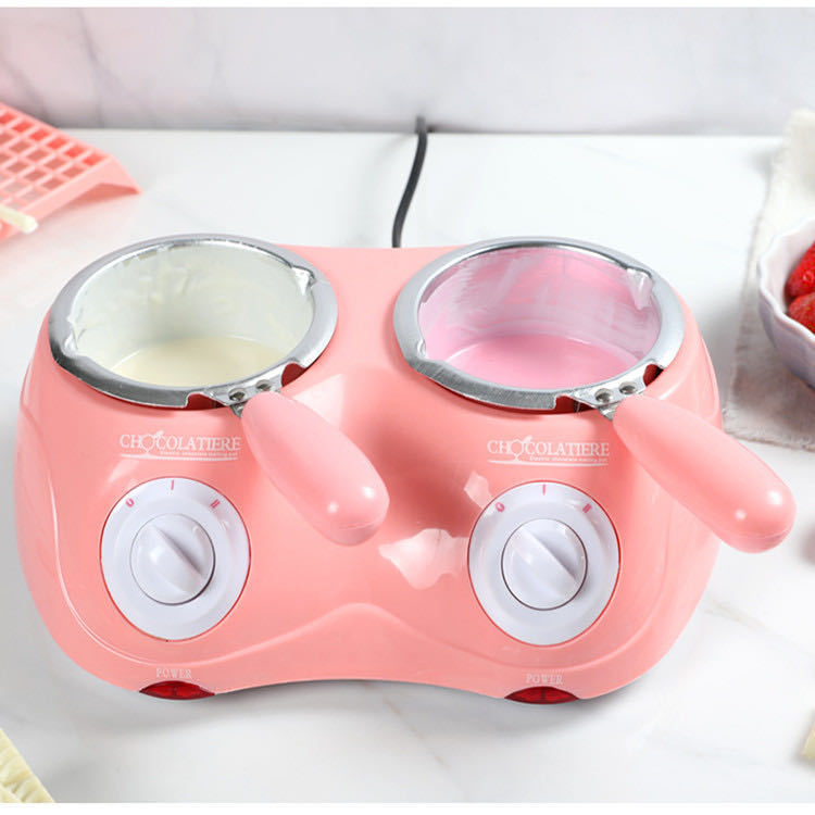 Double Bowl Electric Melting Pot