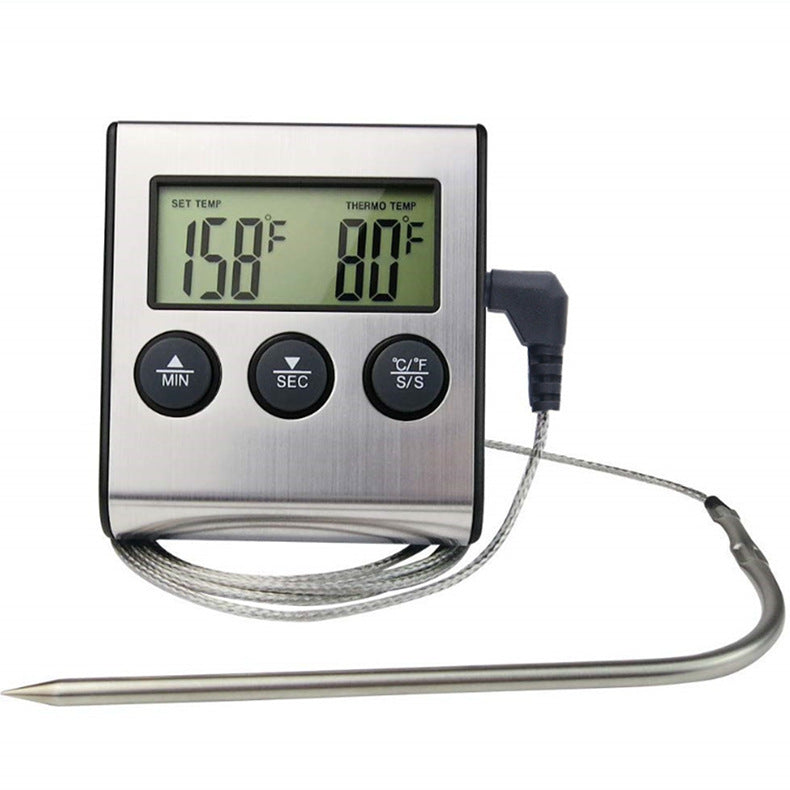 Kitchen Appliances: Digital Stainless Steel Probe Thermometer