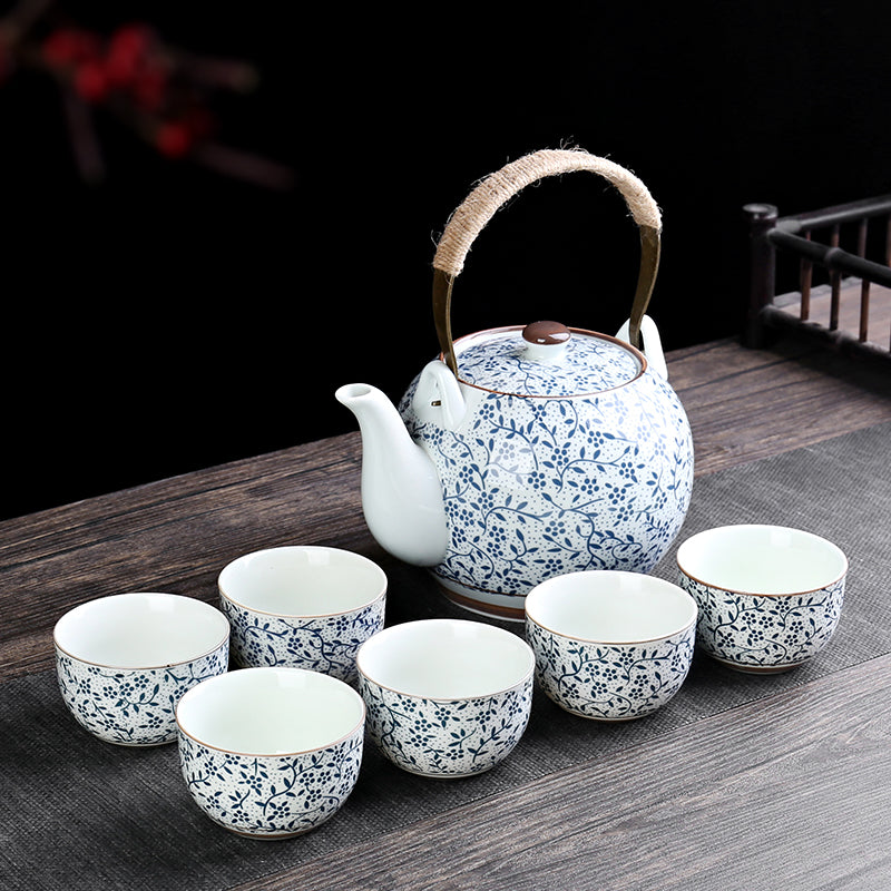 Ceramic Kung Fu Lifting Beam Tea Set