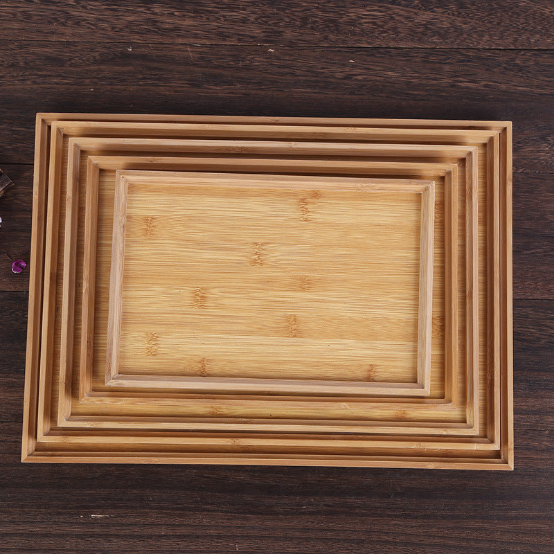 Binaural Wooden Bamboo Serving Trays