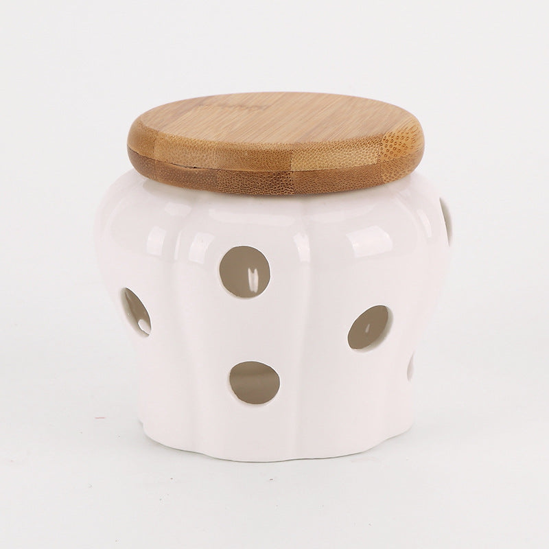 Garlic Keeper Ceramic Canister