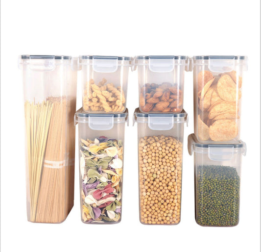 14PC Clear Airtight Pantry Containers